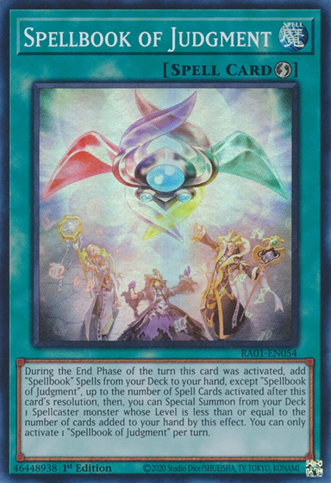 Spellbook of Judgment [RA01-EN054] Super Rare Yu-Gi-Oh!
