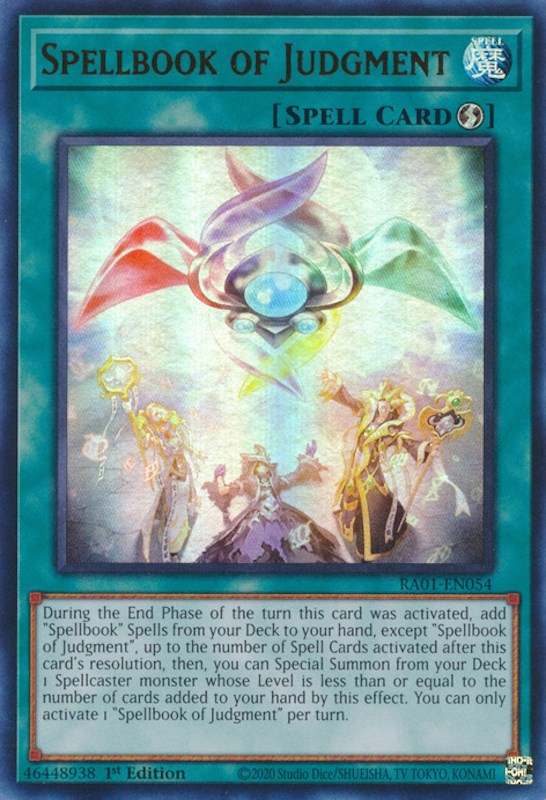 Spellbook of Judgment [RA01-EN054] Ultra Rare Yu-Gi-Oh!