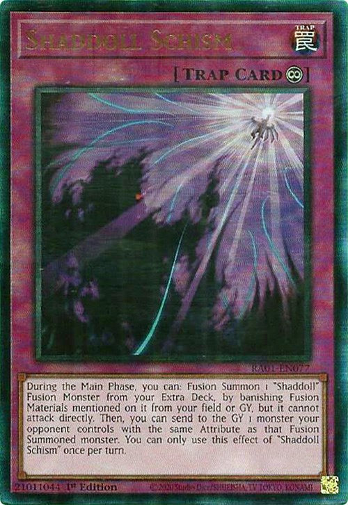 Shaddoll Schism [RA01-EN077] Prismatic Ultimate Rare Yu-Gi-Oh!