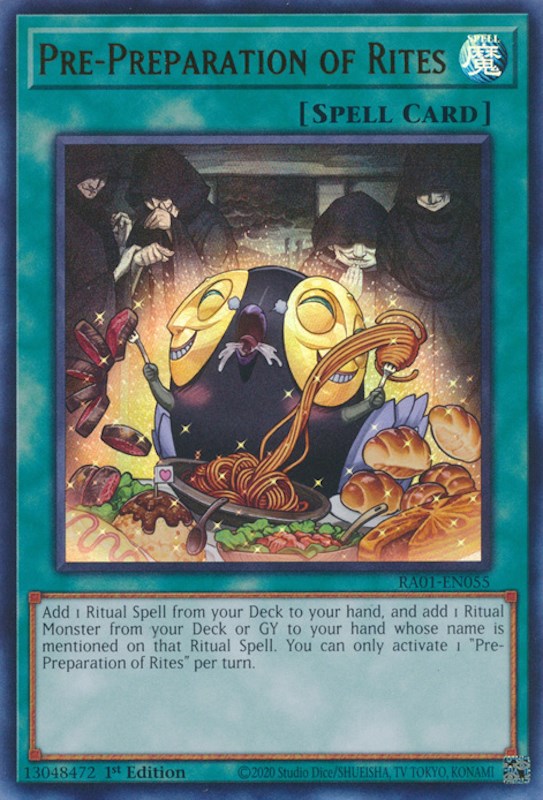 Pre-Preparation of Rites [RA01-EN055] Ultra Rare Yu-Gi-Oh!