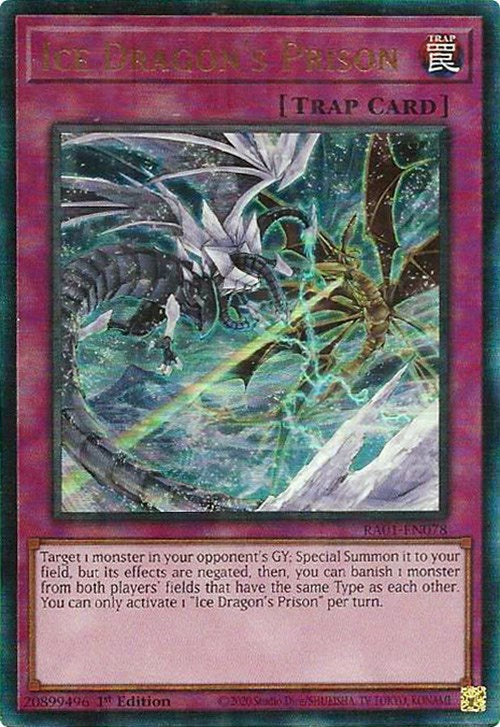 Ice Dragon's Prison [RA01-EN078] Prismatic Ultimate Rare Yu-Gi-Oh!