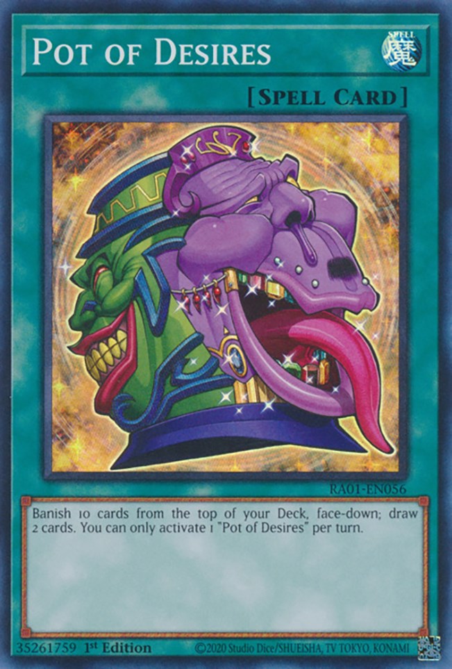Pot of Desires [RA01-EN056] Super Rare Yu-Gi-Oh!