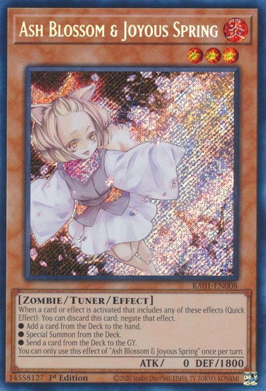 Ash Blossom & Joyous Spring [RA01-EN008] Secret Rare Yu-Gi-Oh!
