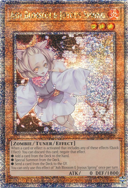 Ash Blossom & Joyous Spring [RA01-EN008] Quarter Century Secret Rare Yu-Gi-Oh!