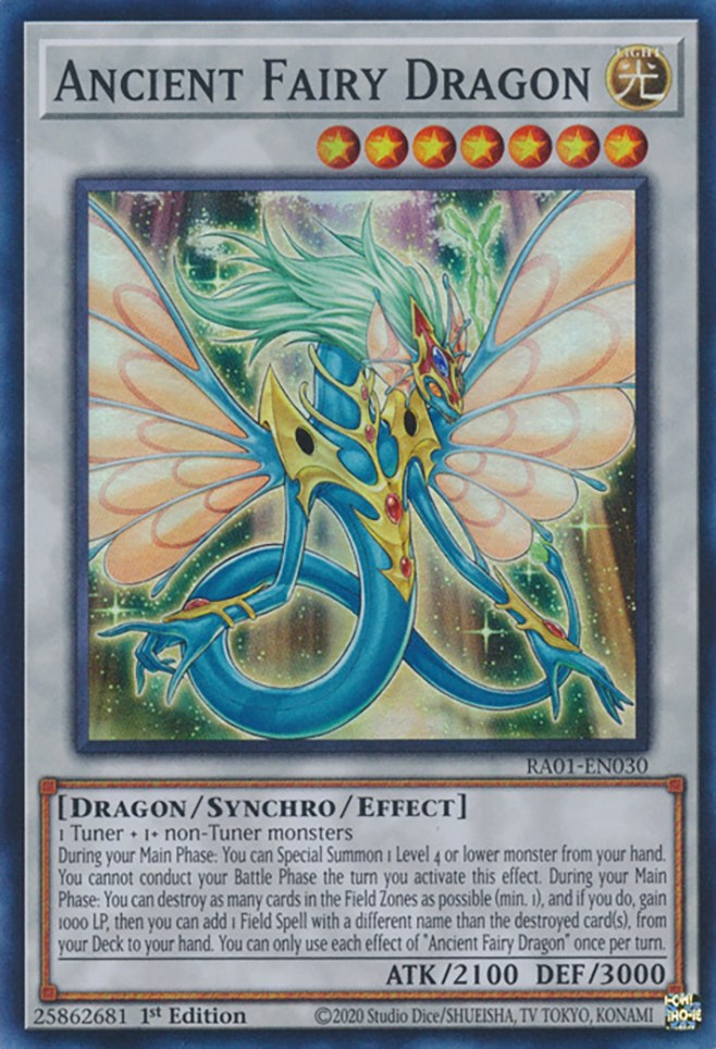 Ancient Fairy Dragon [RA01-EN030] Super Rare Yu-Gi-Oh!