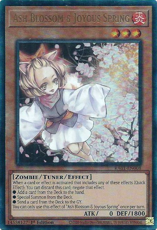 Ash Blossom & Joyous Spring [RA01-EN008] Prismatic Ultimate Rare Yu-Gi-Oh!