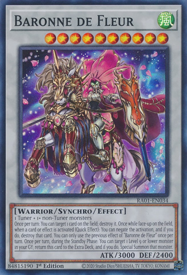 Baronne de Fleur [RA01-EN034] Super Rare Yu-Gi-Oh!
