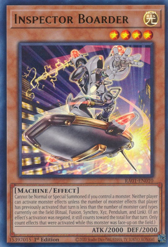 Inspector Boarder [RA01-EN010] Ultra Rare Yu-Gi-Oh!