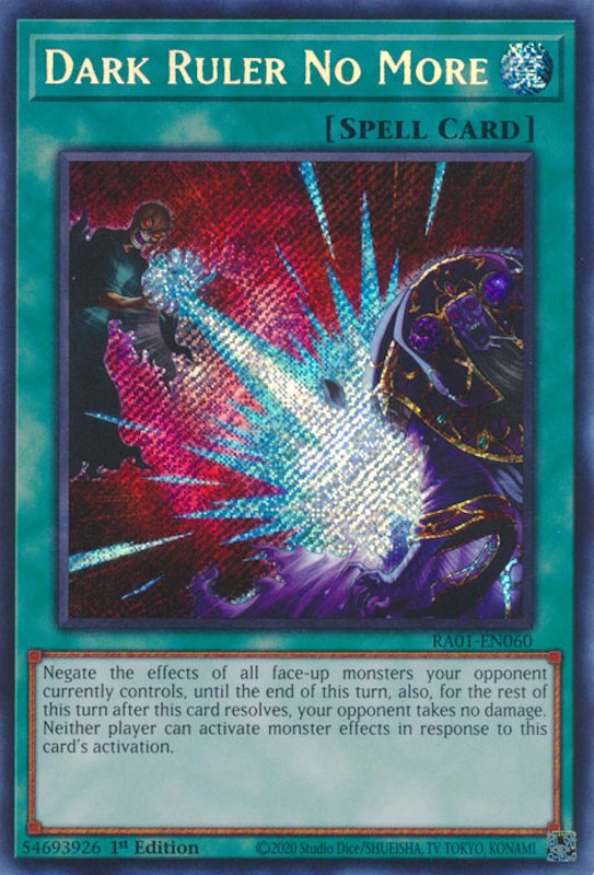 Dark Ruler No More [RA01-EN060] Secret Rare Yu-Gi-Oh!