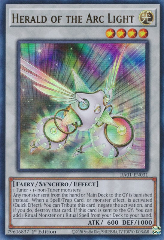 Herald of the Arc Light [RA01-EN031] Ultra Rare Yu-Gi-Oh!