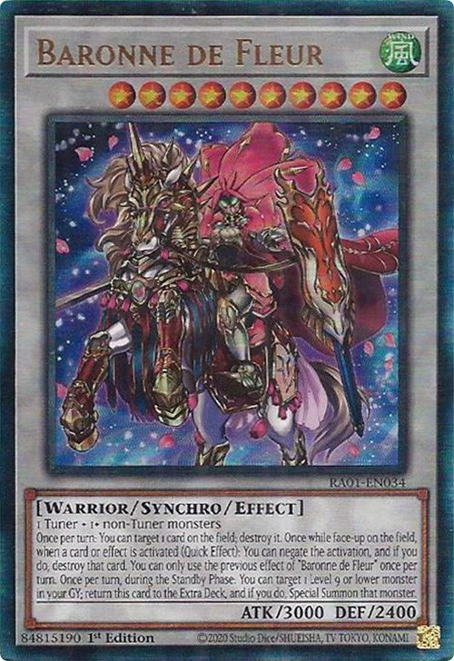 Baronne de Fleur [RA01-EN034] Prismatic Ultimate Rare Yu-Gi-Oh!