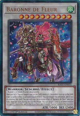 Baronne de Fleur [RA01-EN034] Prismatic Ultimate Rare Yu-Gi-Oh!