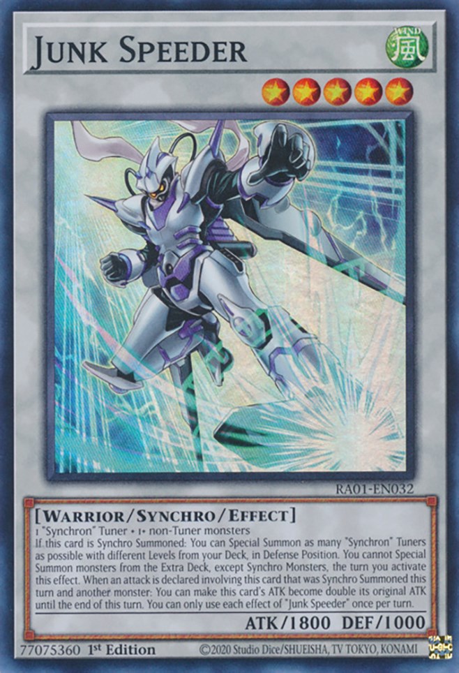 Junk Speeder [RA01-EN032] Super Rare Yu-Gi-Oh!
