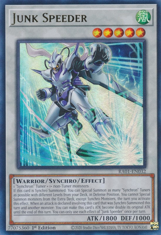 Junk Speeder [RA01-EN032] Ultra Rare Yu-Gi-Oh!