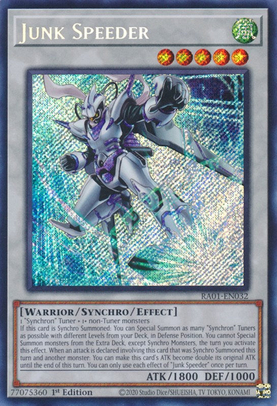 Junk Speeder [RA01-EN032] Secret Rare Yu-Gi-Oh!