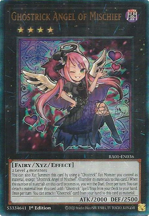 Ghostrick Angel of Mischief [RA01-EN036] Prismatic Ultimate Rare Yu-Gi-Oh!