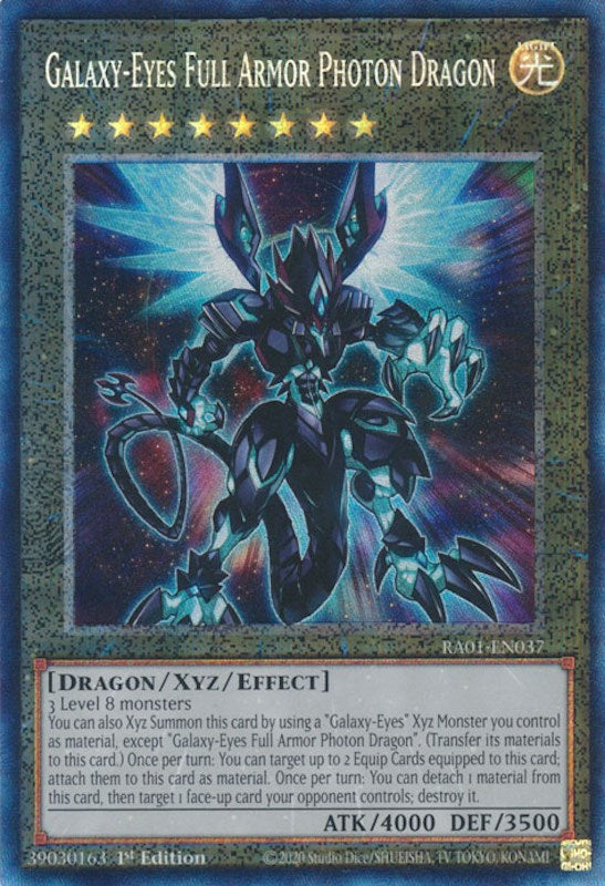Galaxy-Eyes Full Armor Photon Dragon [RA01-EN037] Prismatic Collector's Rare Yu-Gi-Oh!
