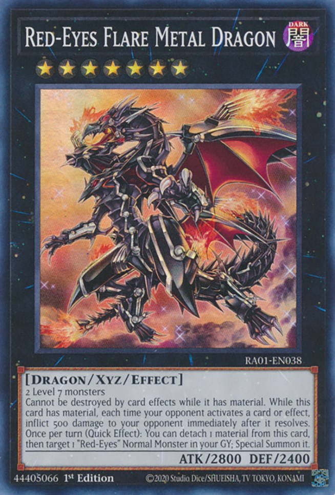 Red-Eyes Flare Metal Dragon [RA01-EN038] Super Rare Yu-Gi-Oh!