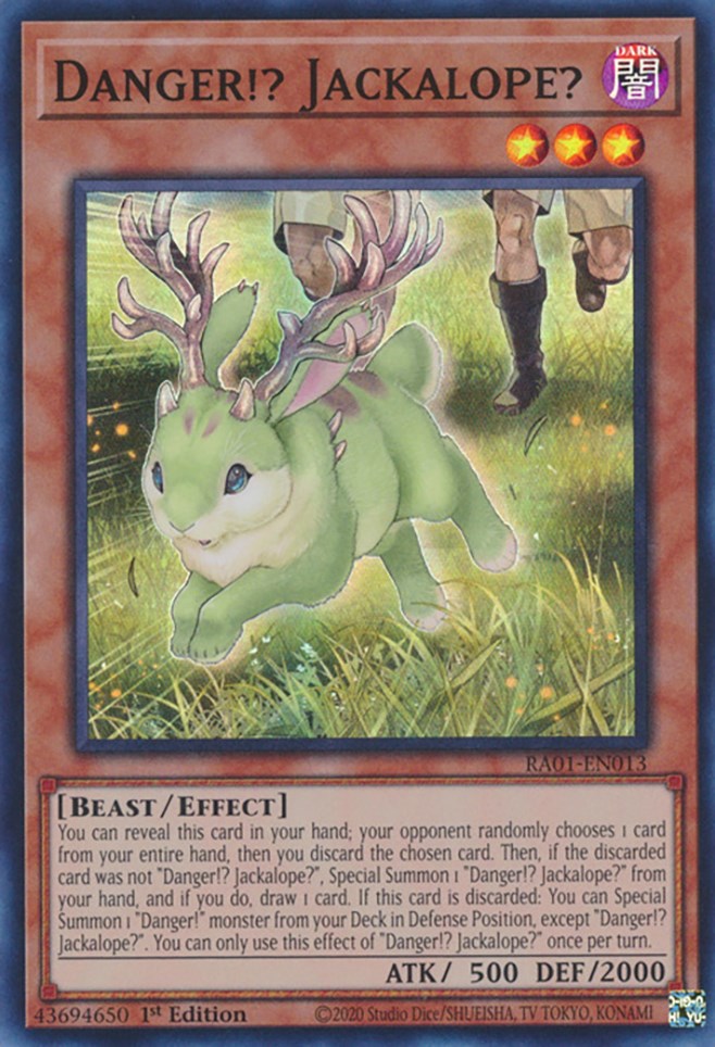 Danger!? Jackalope? [RA01-EN013] Super Rare Yu-Gi-Oh!