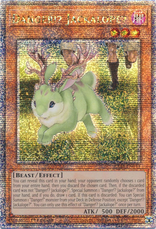 Danger!? Jackalope? [RA01-EN013] Quarter Century Secret Rare Yu-Gi-Oh!