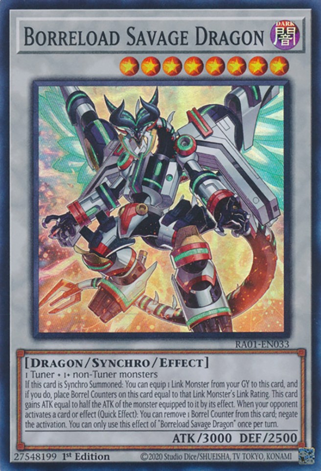 Borreload Savage Dragon [RA01-EN033] Super Rare Yu-Gi-Oh!