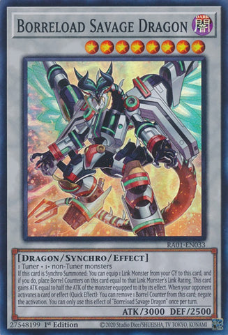 Borreload Savage Dragon [RA01-EN033] Super Rare Yu-Gi-Oh!