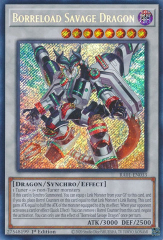 Borreload Savage Dragon [RA01-EN033] Secret Rare Yu-Gi-Oh!