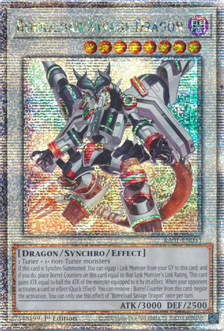 Borreload Savage Dragon [RA01-EN033] Quarter Century Secret Rare Yu-Gi-Oh!