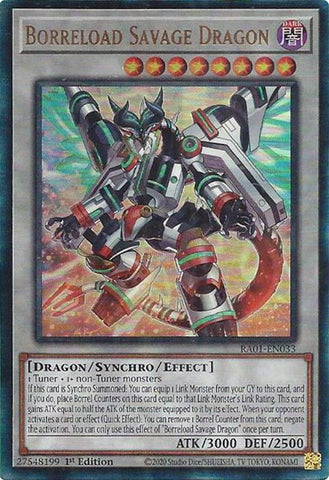 Borreload Savage Dragon [RA01-EN033] Prismatic Ultimate Rare Yu-Gi-Oh!