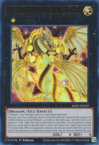 Number 100: Numeron Dragon [RA01-EN039] Ultra Rare Yu-Gi-Oh!