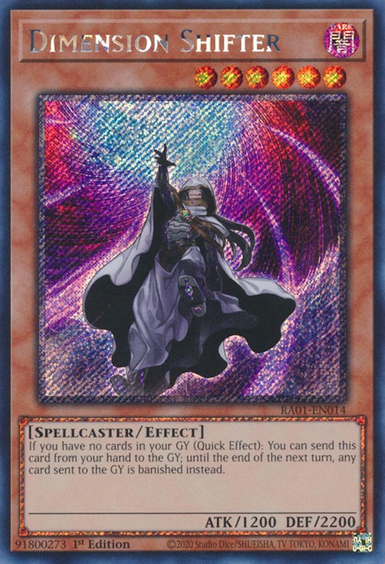 Dimension Shifter [RA01-EN014] Platinum Secret Rare Yu-Gi-Oh!
