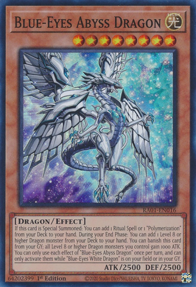 Blue-Eyes Abyss Dragon [RA01-EN016] Super Rare Yu-Gi-Oh!