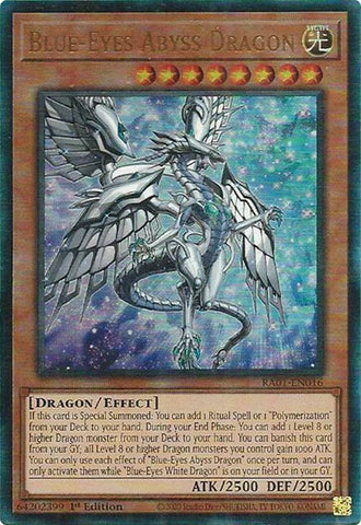 Blue-Eyes Abyss Dragon [RA01-EN016] Prismatic Ultimate Rare Yu-Gi-Oh!
