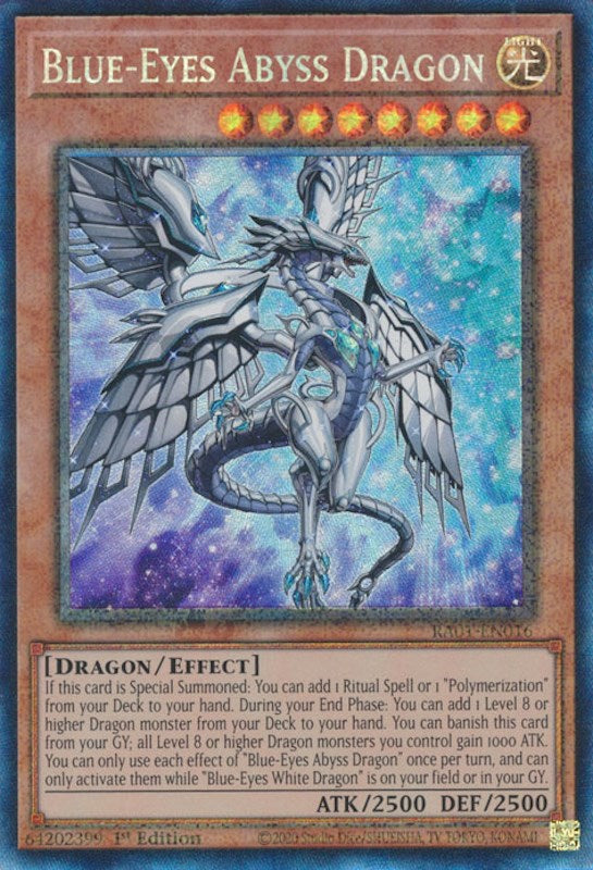 Blue-Eyes Abyss Dragon [RA01-EN016] Prismatic Collector's Rare Yu-Gi-Oh!