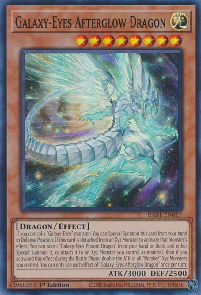 Galaxy-Eyes Afterglow Dragon [RA01-EN017] Super Rare Yu-Gi-Oh!