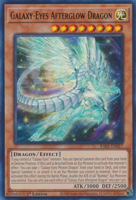 Galaxy-Eyes Afterglow Dragon [RA01-EN017] Ultra Rare Yu-Gi-Oh!