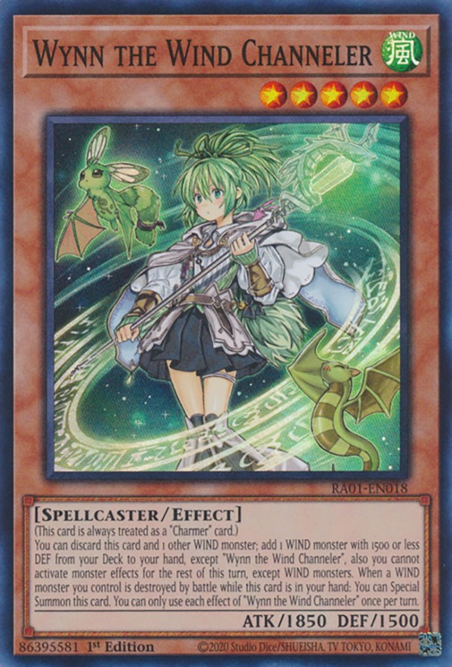 Wynn the Wind Channeler [RA01-EN018] Super Rare Yu-Gi-Oh!