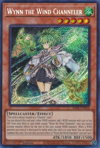 Wynn the Wind Channeler [RA01-EN018] Secret Rare Yu-Gi-Oh!