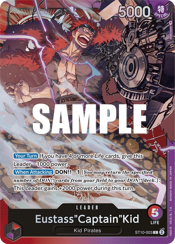 Eustass"Captain"Kid [Ultra Deck - The Three Captains] Bandai