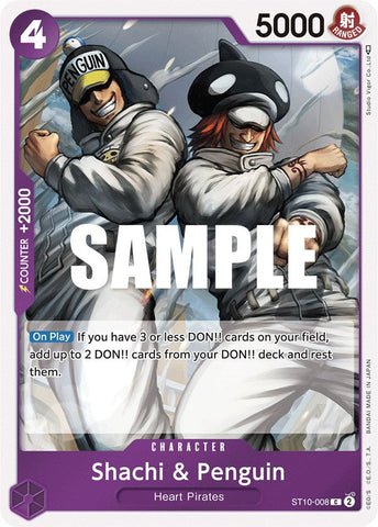 Shachi & Penguin [Ultra Deck - The Three Captains] Bandai