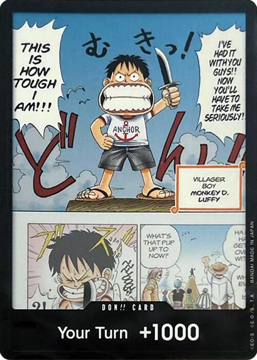DON!! Card (Young Luffy) (Devil Fruits Collection Vol. 1) [One Piece Promotion Cards] Bandai