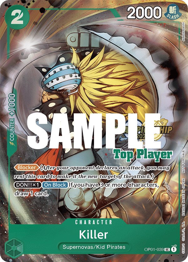 Killer (CS 2023 Top Players Pack) [One Piece Promotion Cards] Bandai