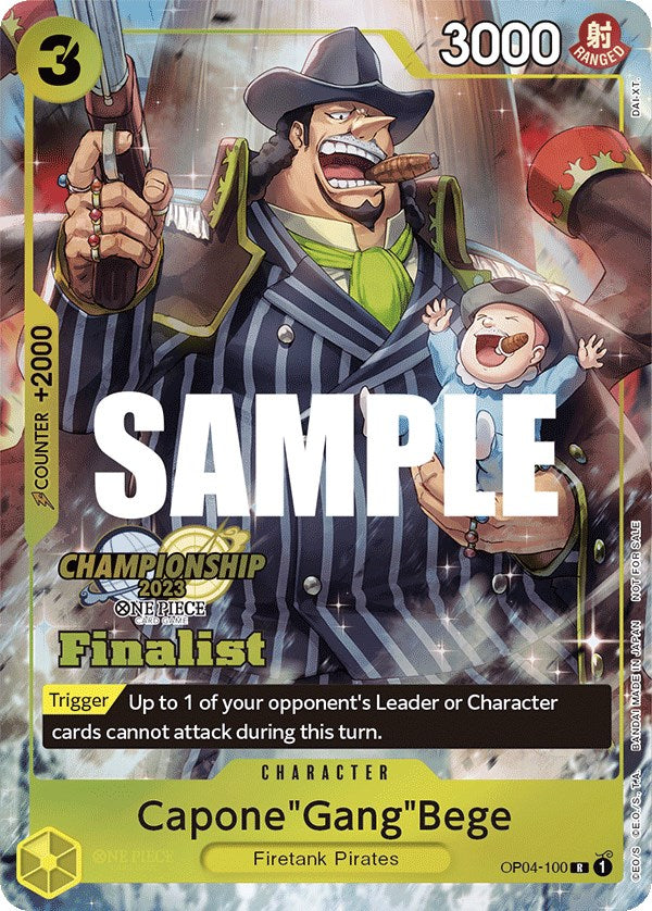 Capone"Gang"Bege (CS 2023 Top Players Pack) [Finalist] [One Piece Promotion Cards] Bandai