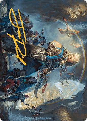 Admiral Brass, Unsinkable Art Card (Gold-Stamped Signature) [The Lost Caverns of Ixalan Art Series] Magic: The Gathering