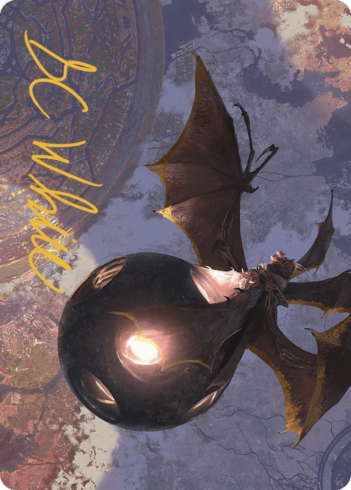 Malicious Eclipse Art Card (Gold-Stamped Signature) [The Lost Caverns of Ixalan Art Series] Magic: The Gathering