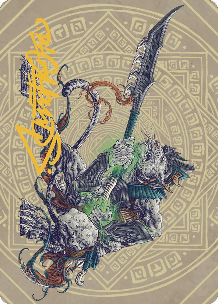 Kutzil, Malamet Exemplar Art Card (Gold-Stamped Signature) [The Lost Caverns of Ixalan Art Series] Magic: The Gathering