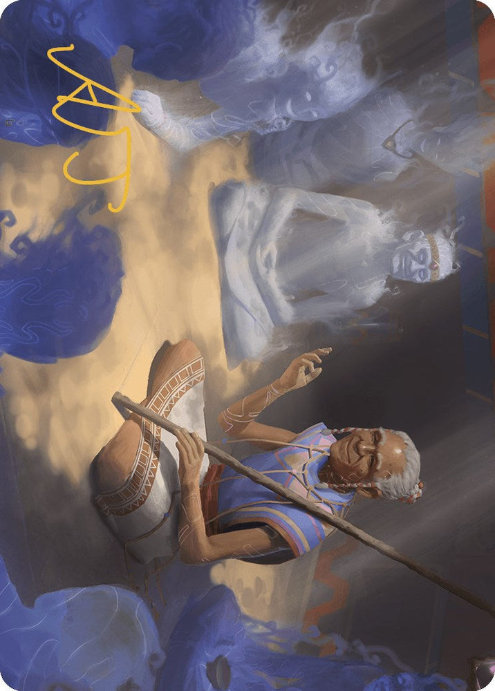 Ancestral Reminiscence Art Card (Gold-Stamped Signature) [The Lost Caverns of Ixalan Art Series] Magic: The Gathering