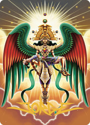 Resplendent Angel Art Card (59/81) (Gold-Stamped Signature) [The Lost Caverns of Ixalan Art Series] Magic: The Gathering