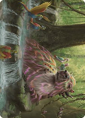 Basking Capybara Art Card [The Lost Caverns of Ixalan Art Series] Magic: The Gathering