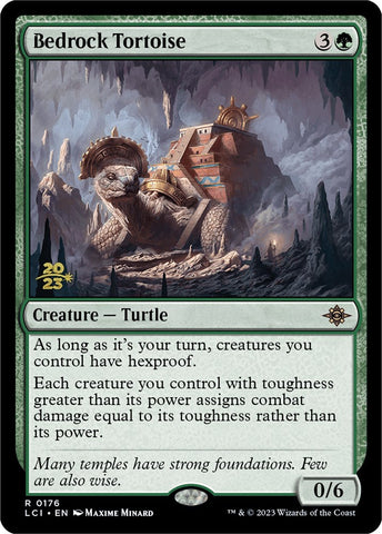 Bedrock Tortoise [The Lost Caverns of Ixalan Prerelease Cards] Magic: The Gathering